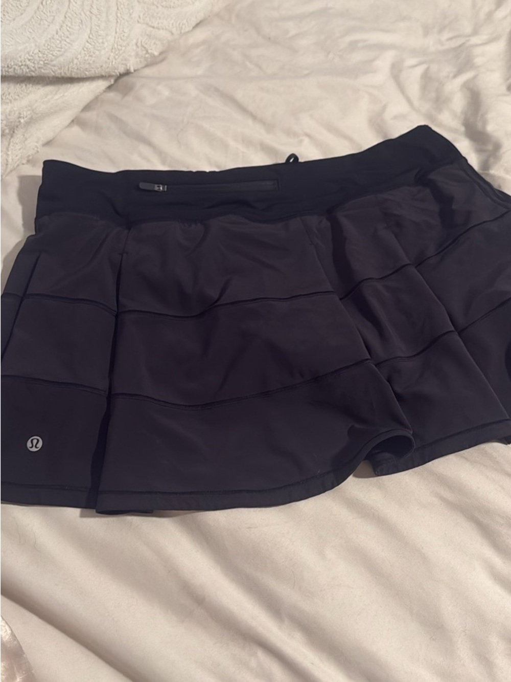 lululemon athletica black layered athletic skort